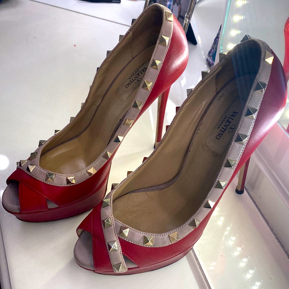 Valentino Rockstud Platform Shoes 39